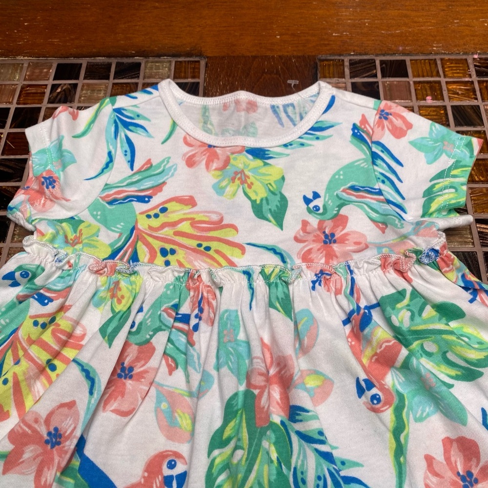 First Impressions Rainforest Baby Girl Set Tops - Picture 5 of 6